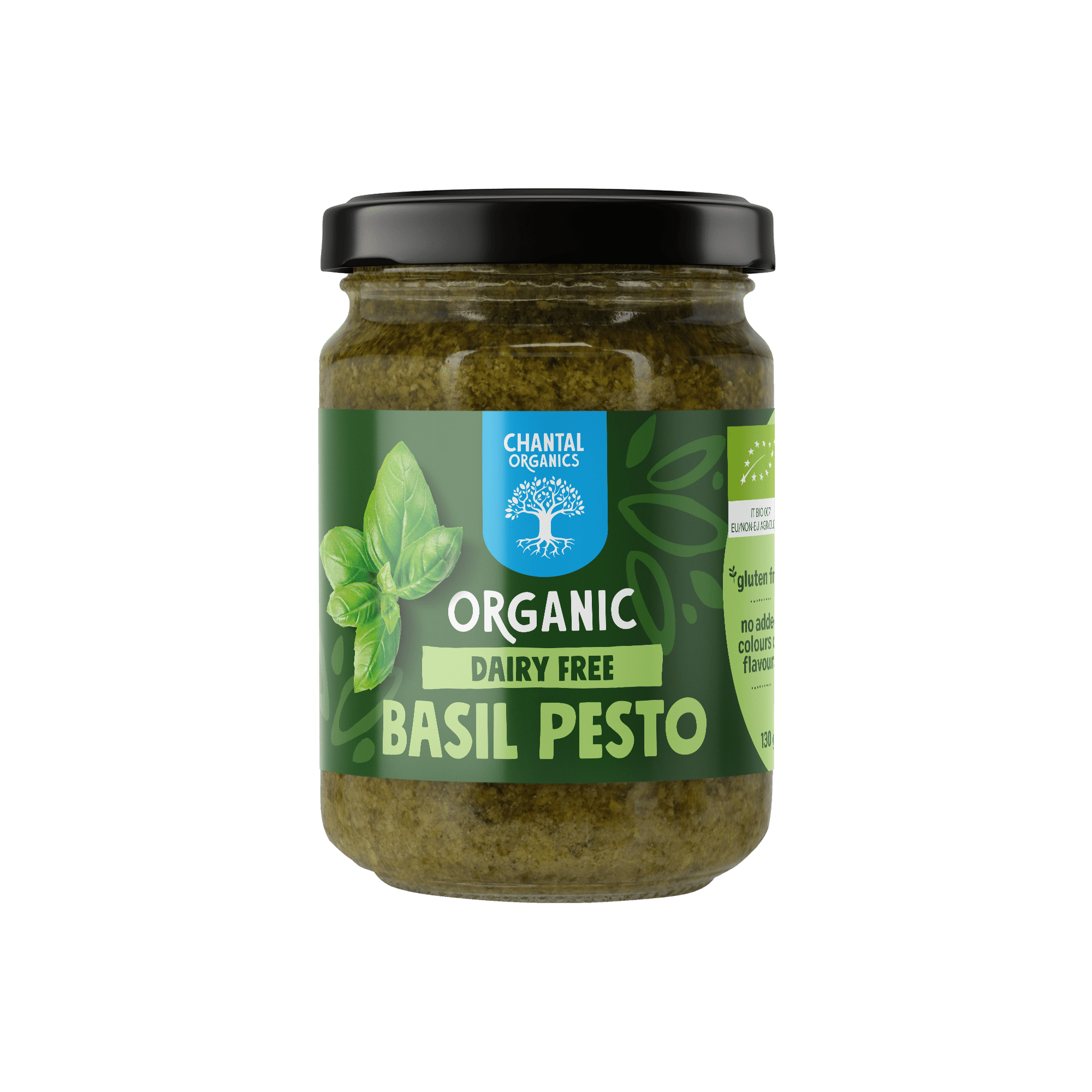 Organic Dairy Free Pesto 130g Chantal Organics