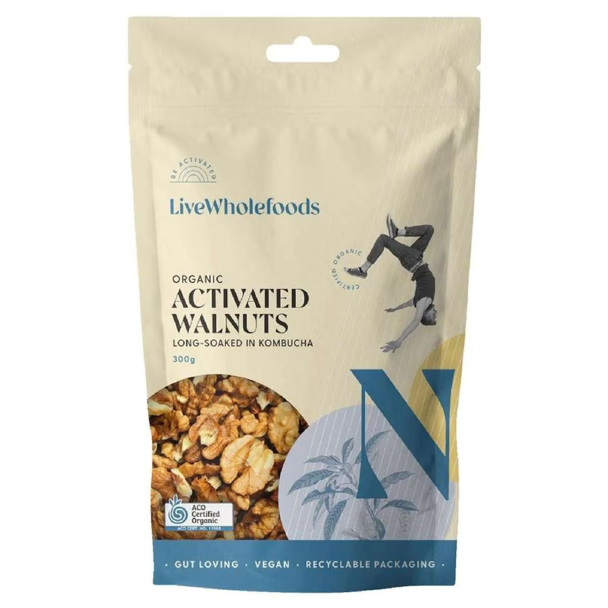 Organic Activated Walnuts 300g Live Wholefoods