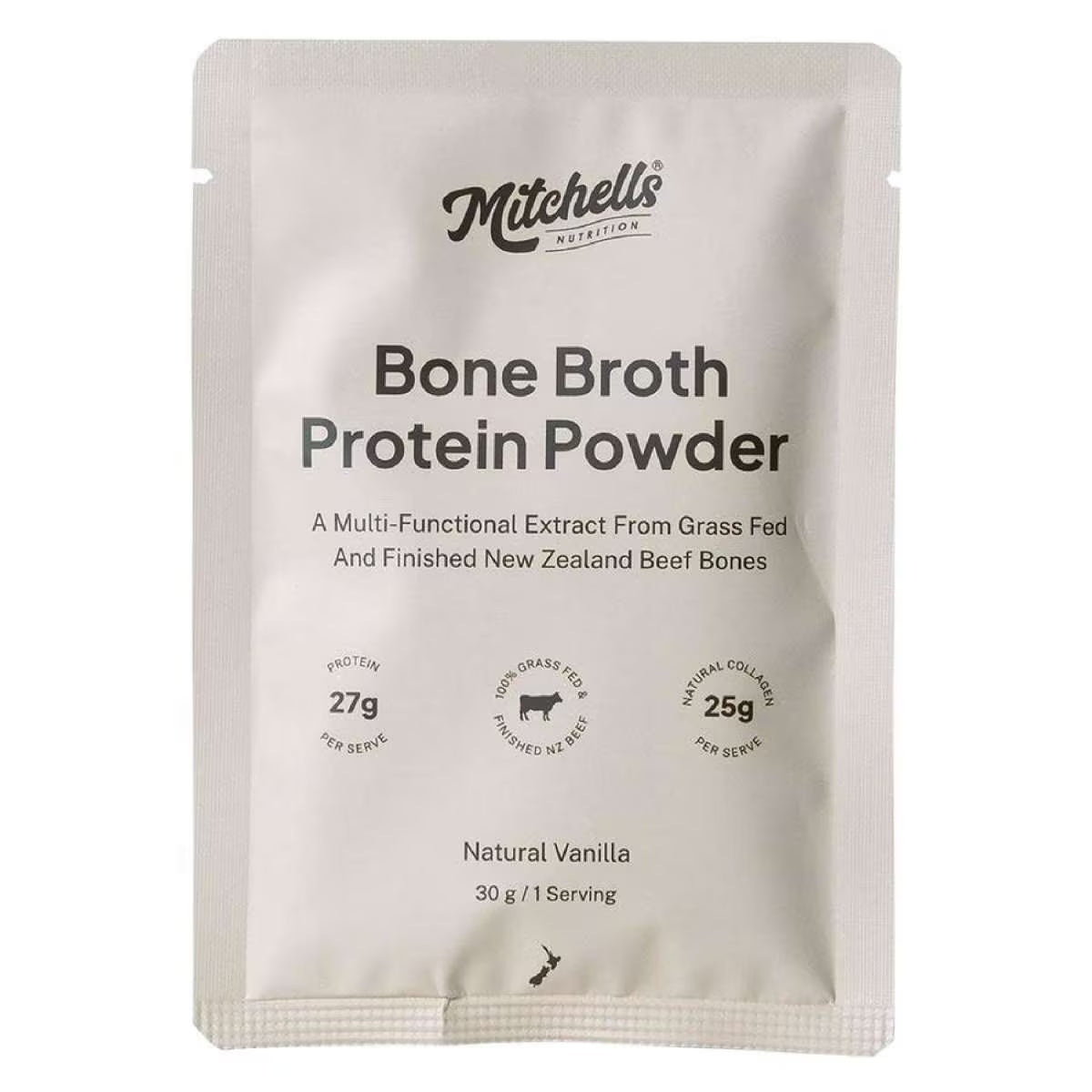 Bone Broth Protein Powder Vanilla 30g Mitchells Nutrition