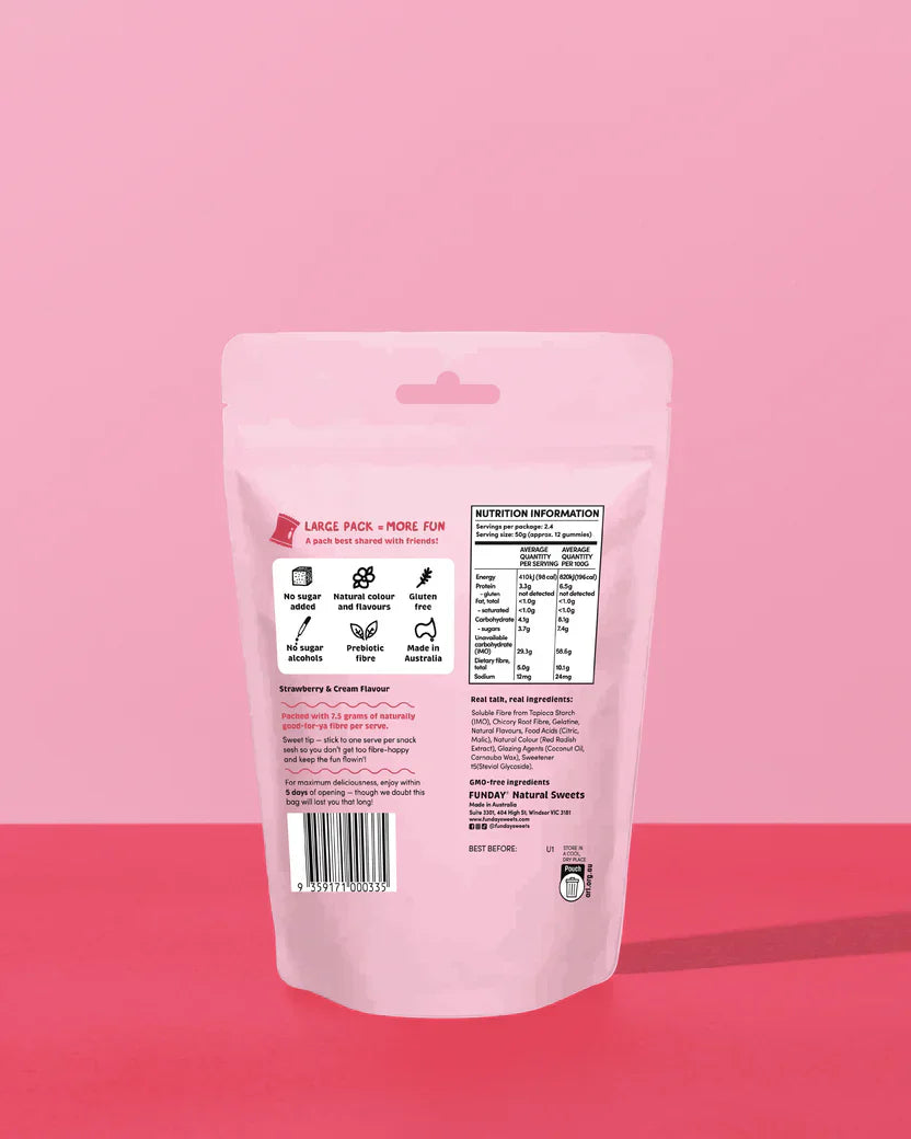 Strawberry & Cream 120g Funday