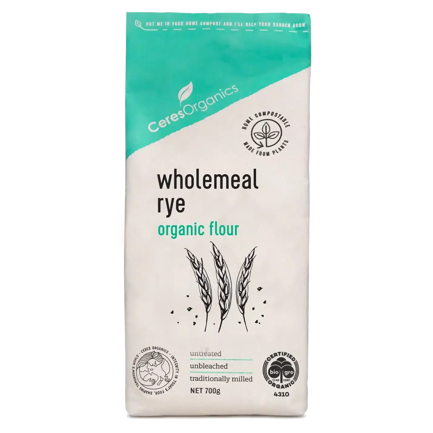 Rye Flour 600g Ceres Organics