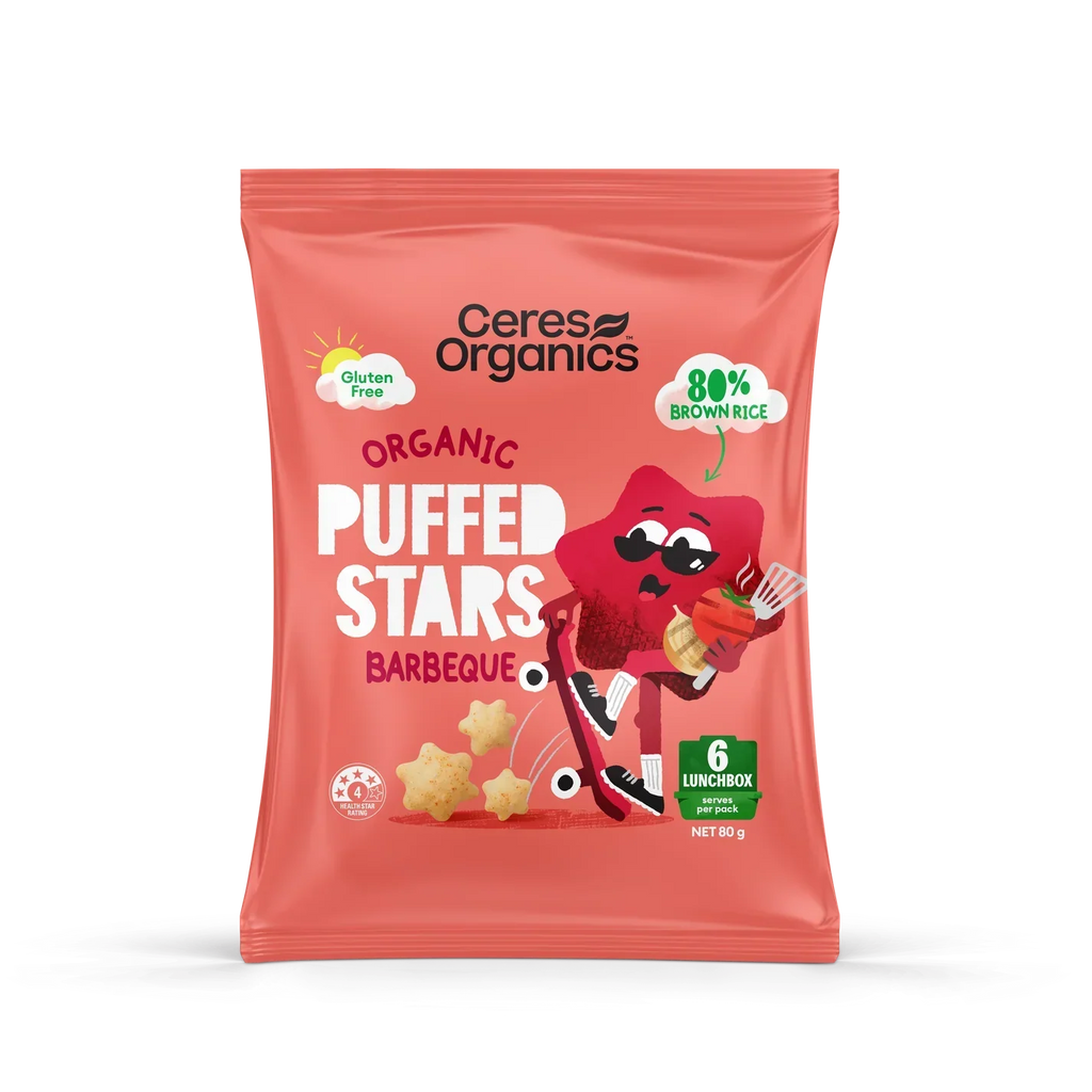 Puffed Stars Barbeque 80g Ceres Organics