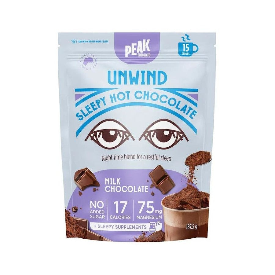 Unwind Hot Chocolate Milk 187.5g Peak Chocolate