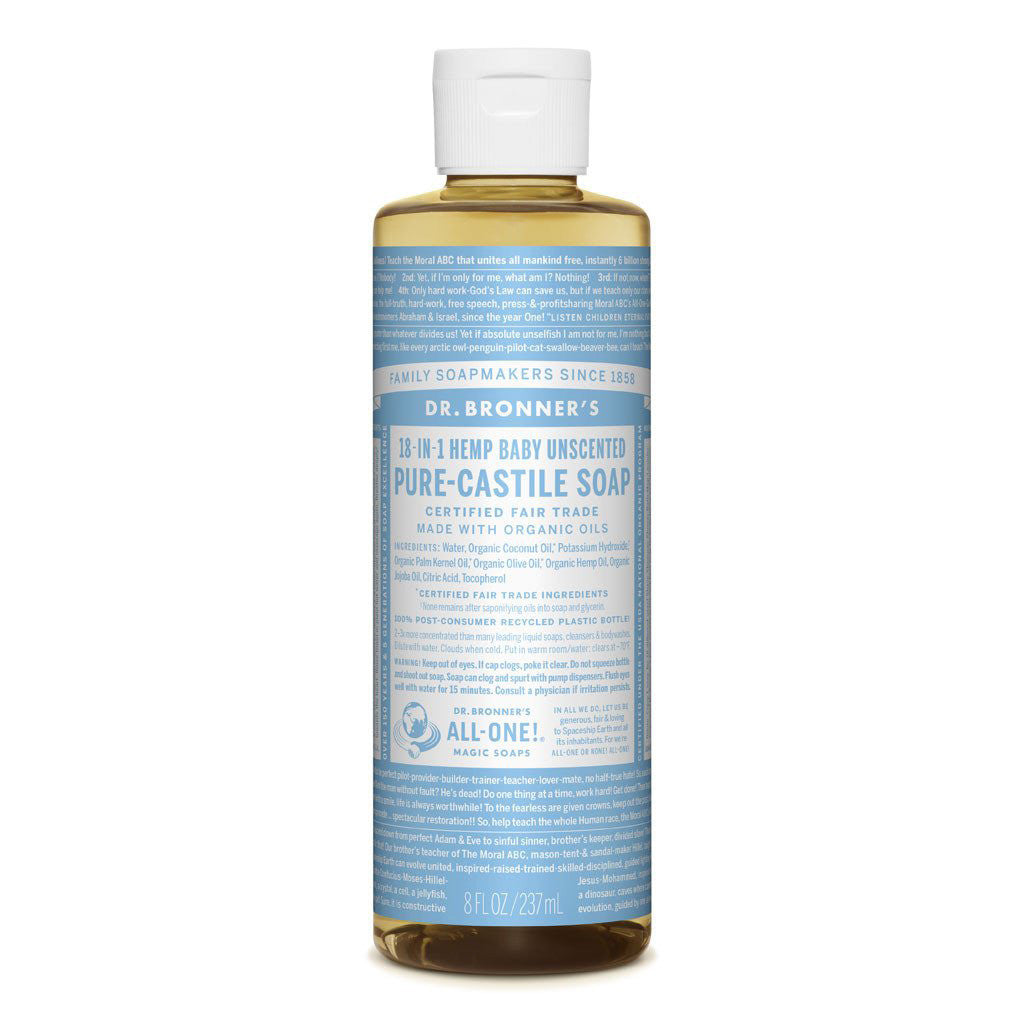 Unscented Baby Soap 237ml Dr Bronners