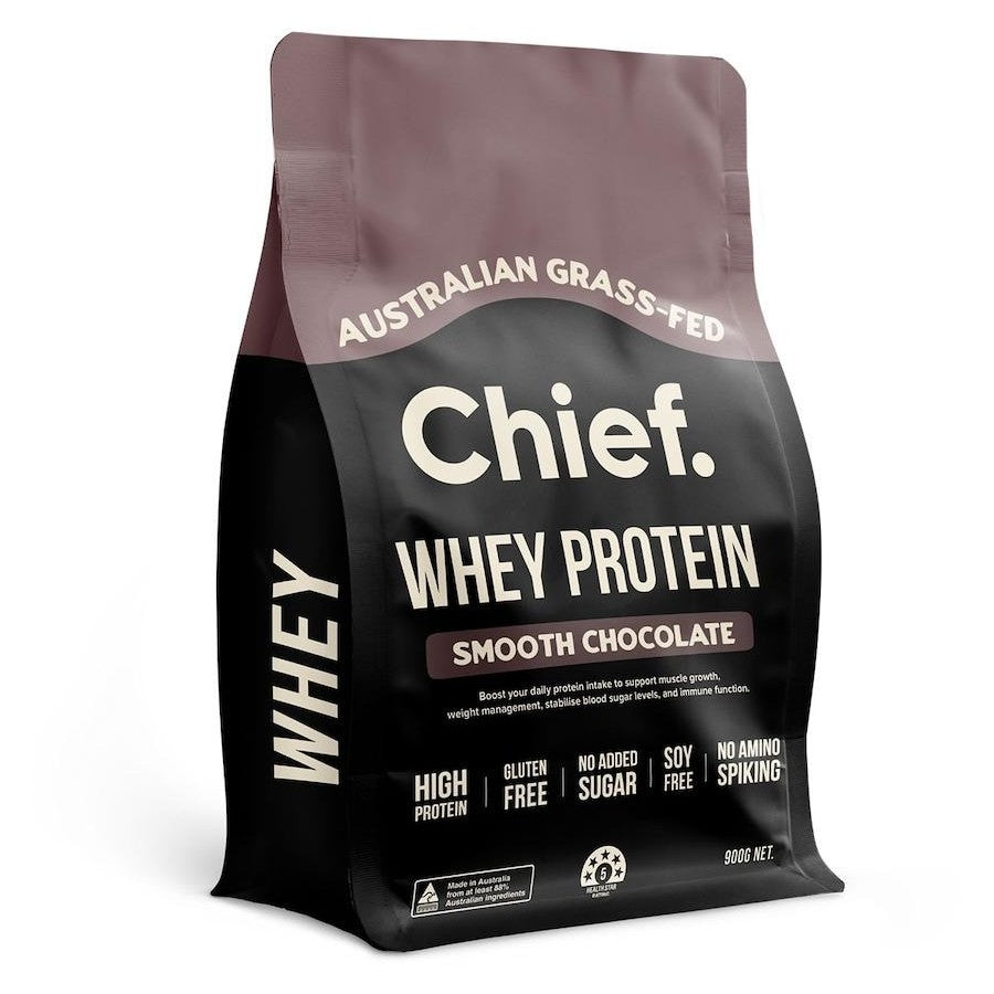 Smooth Chocolate Whey Protein Powder 900g Chief
