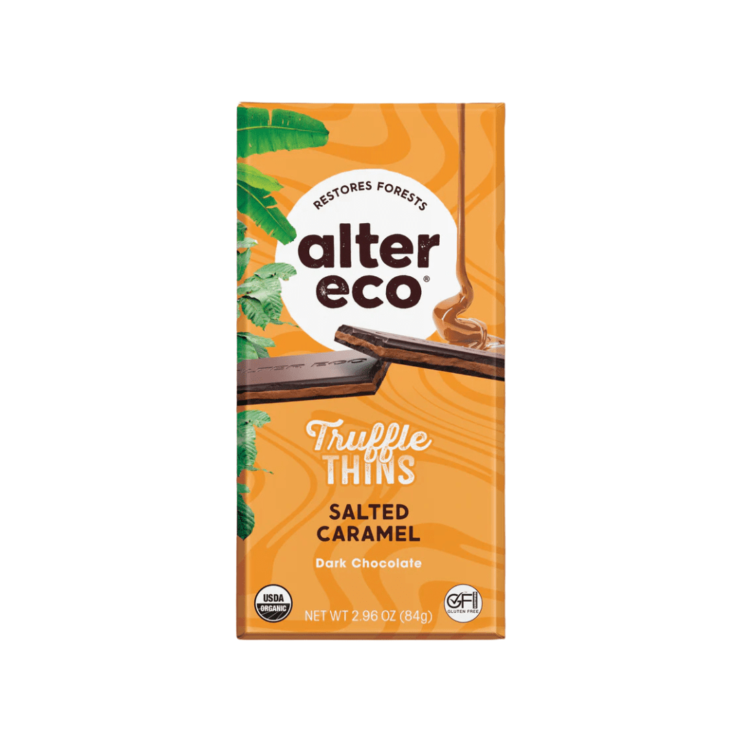 Salted Caramel Truffle Thins Alter Eco 84g