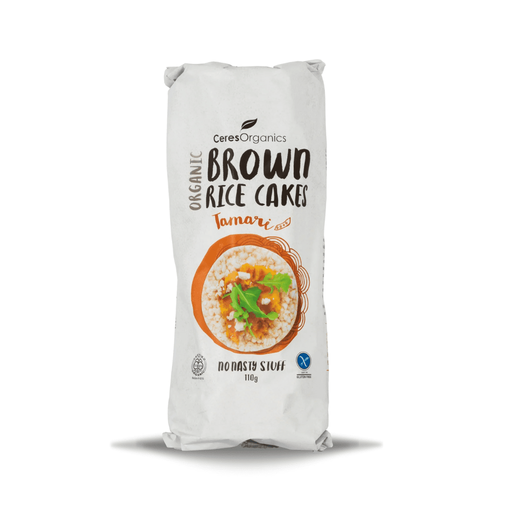 Brown Rice Cakes Tamari Soy 110g Ceres Organics