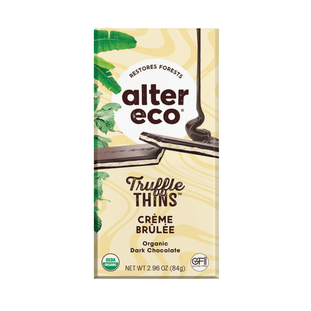 Creme Brulee Truffle Thins 84g Alter Eco