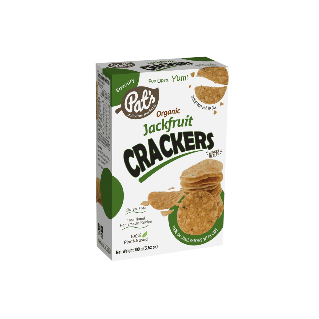 Organic Jackfruit Crackers 100g Pats