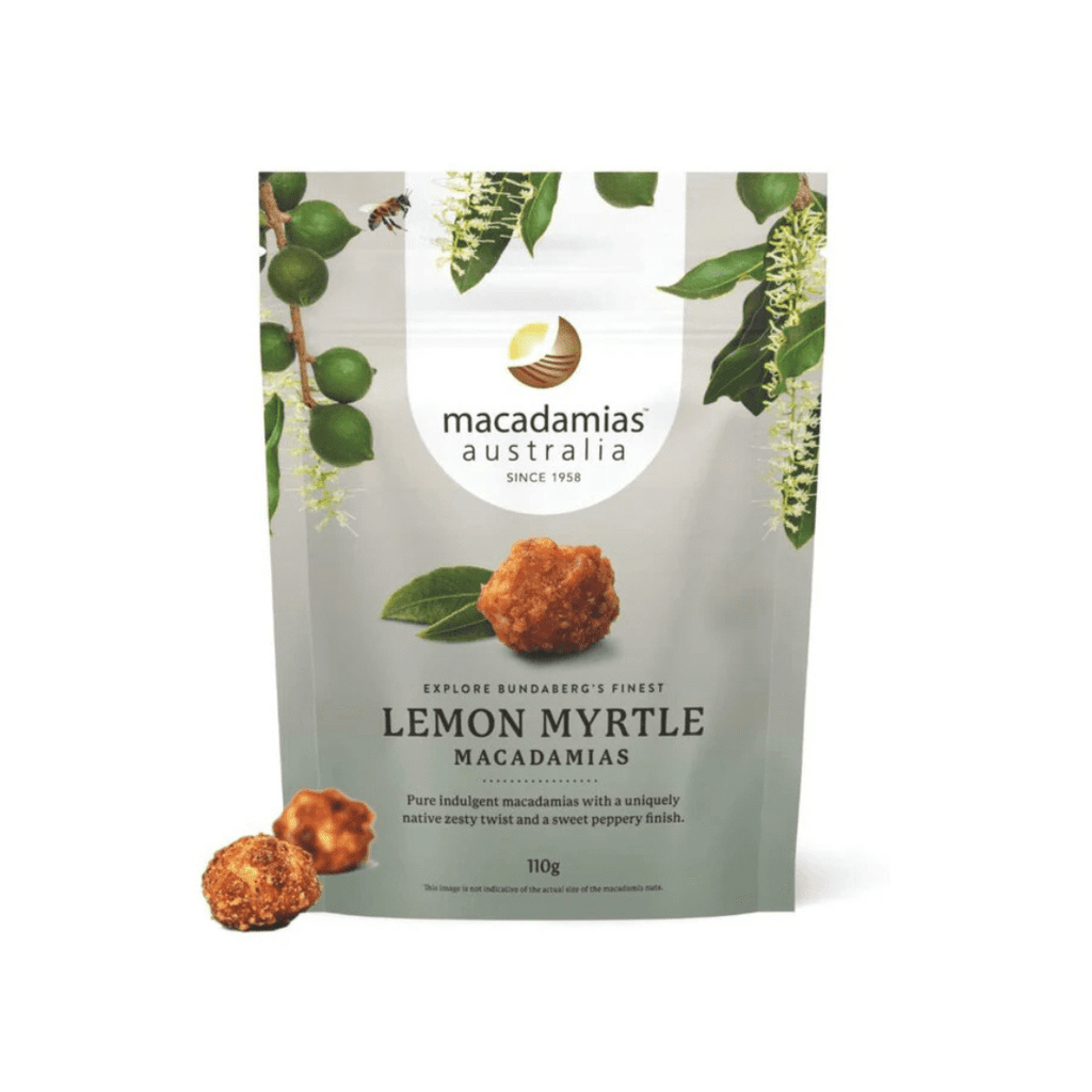 Lemon Myrtle Macadamias 110g Macadamias Australia