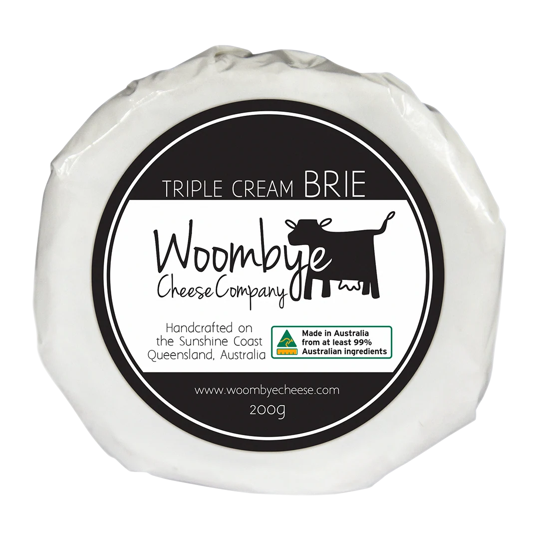 Triple Cream Brie 200G Woombye Cheese Company