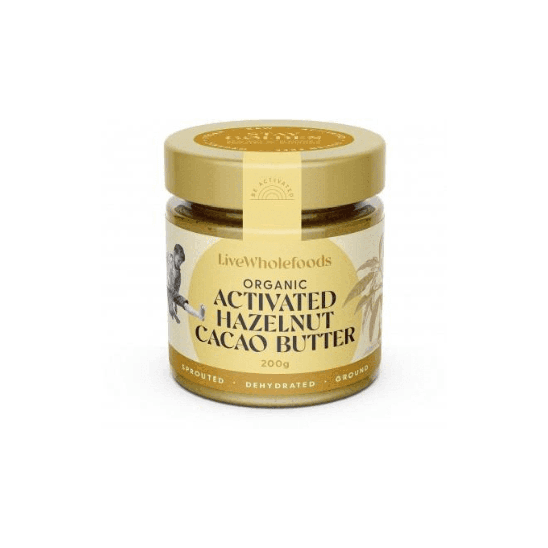 Organic Activated Hazelnut Cacao Butter 200g Live Wholefoods