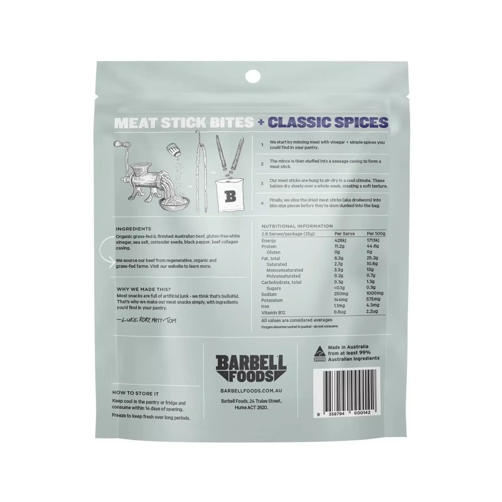 Meat Stick Bites Classic 70g Barbell