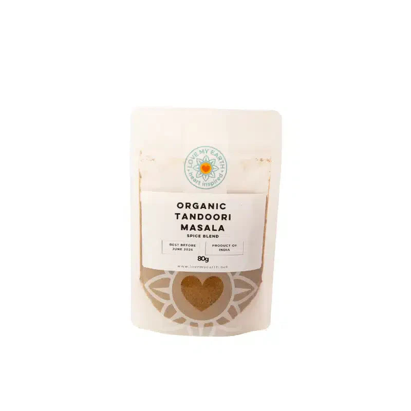 Organic Tandoori Spice Blend Pouch 80g Love My Earth