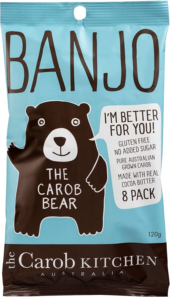 Milk Banjo Bear 15g x8 Pack Carob Kitchen