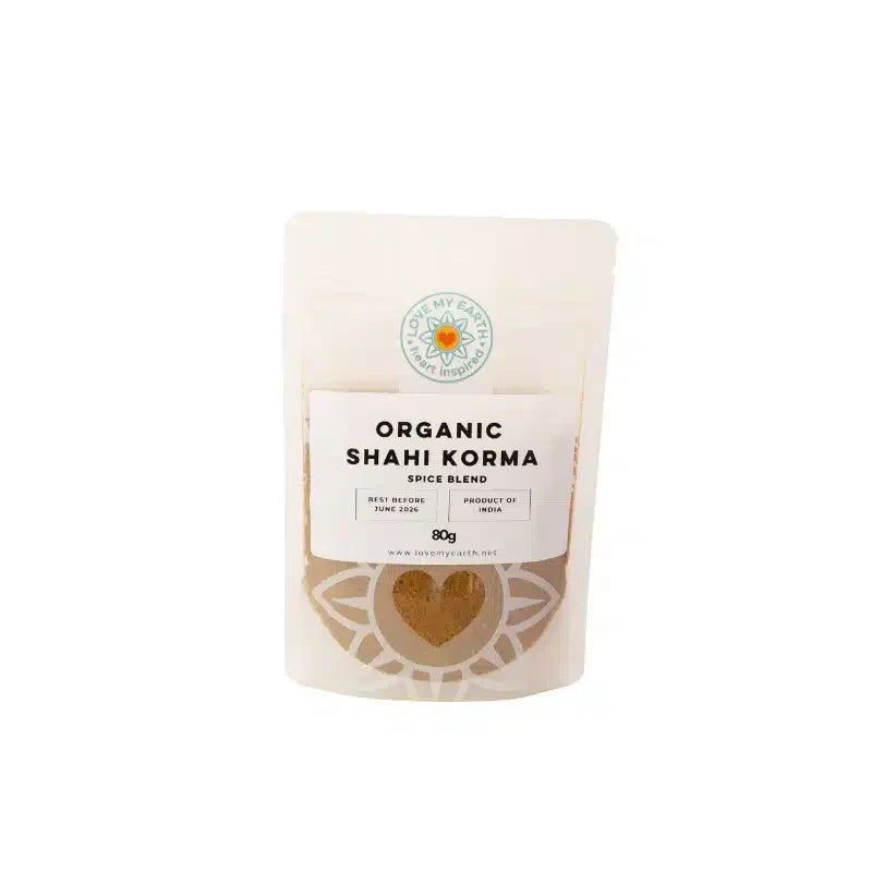 Organic Shahi Korma Spice Blend Pouch 80g Love My Earth