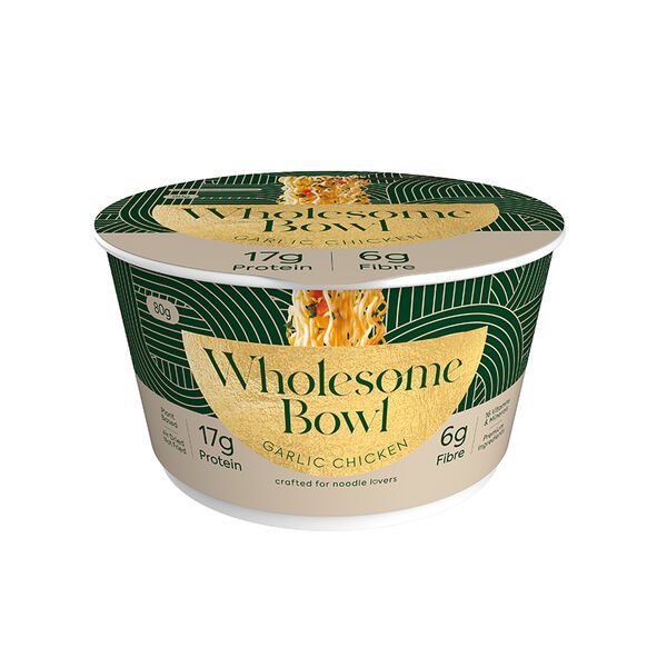 Noodle Bowl Garlic Chicken 83g Wholesome Bowl