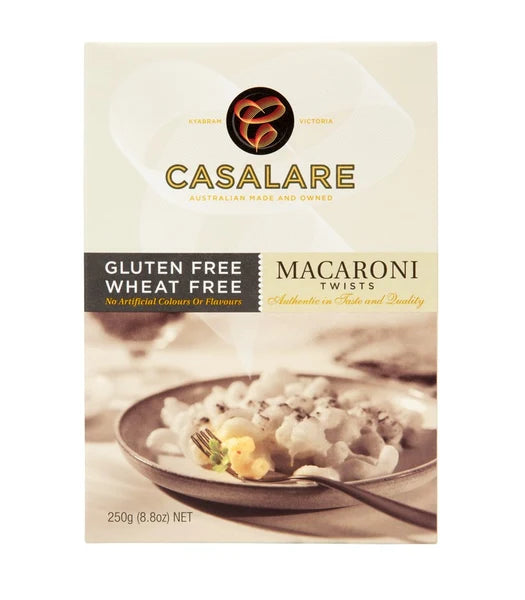 GF Macaroni Twist Pasta 250g Casalare