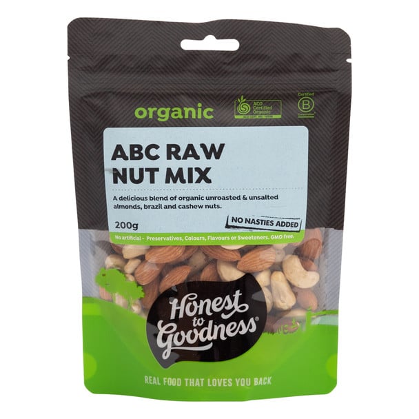 ABC Raw Nut Mix 200g Honest To Goodness