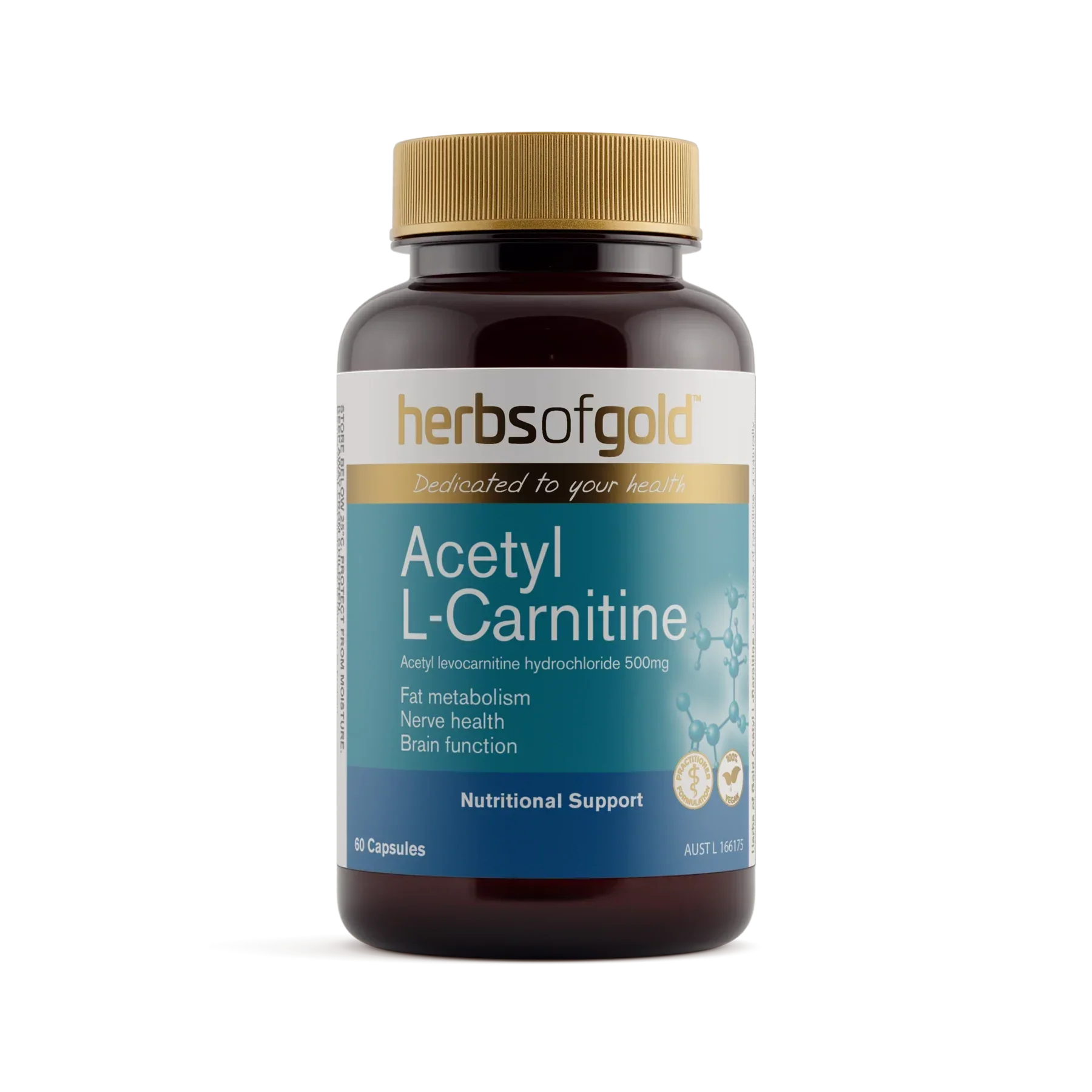 Acetyl L-Carnitine 60capsules Herbs Of Gold