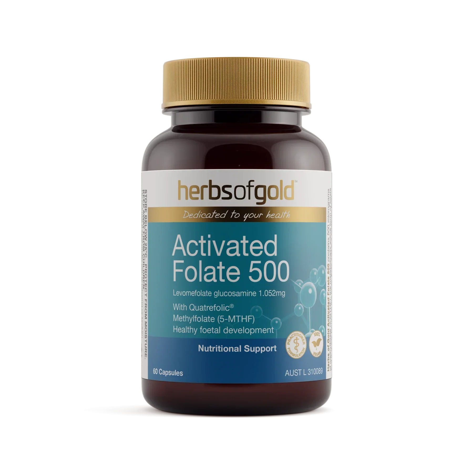 Activated Folate 500 Herbs Of Gold