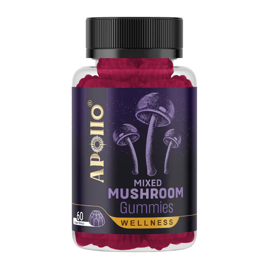 Mixed Mushroom Gummies x60 Jar Apollo