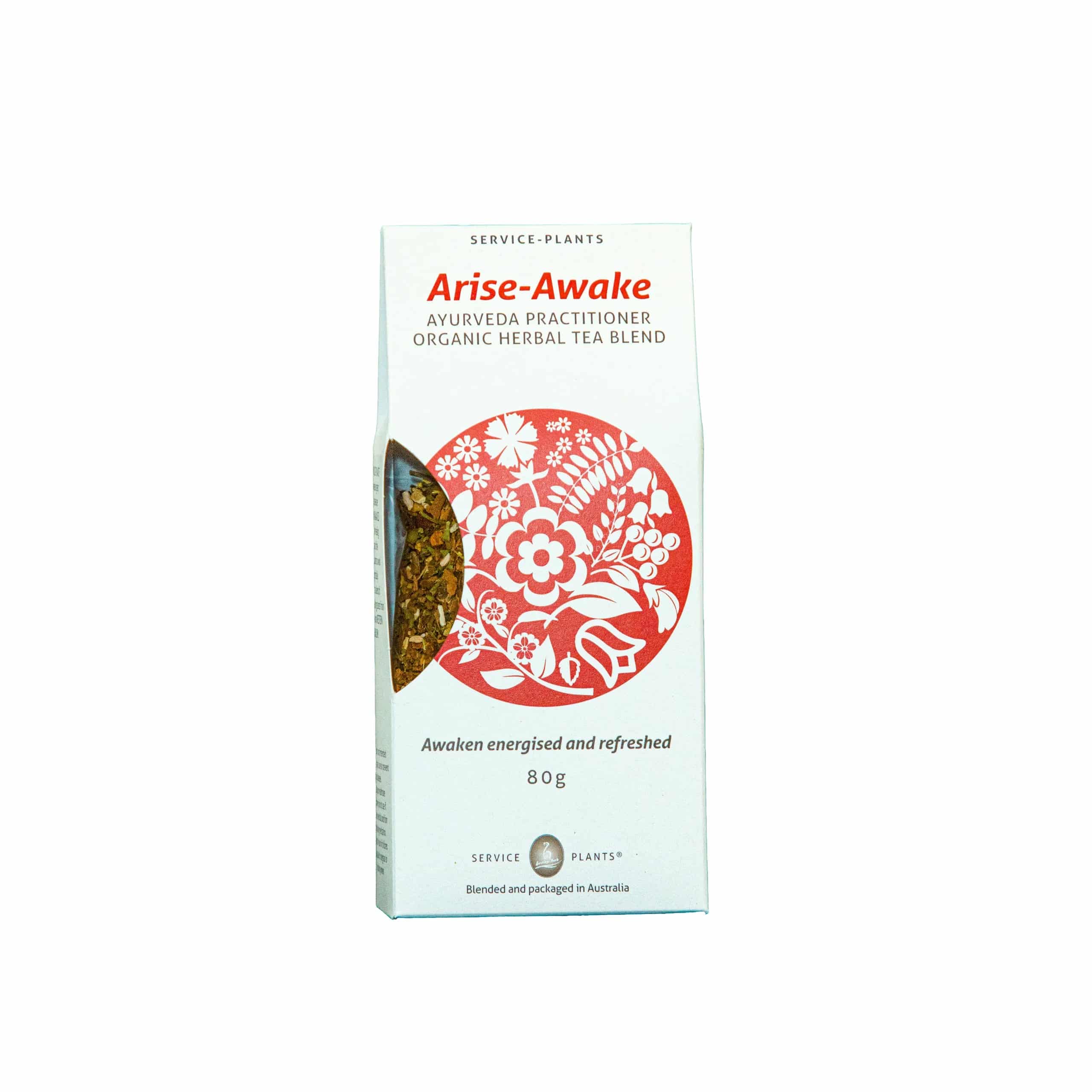 Arise-Awake Organic Loose Leaf Tea 80g Service Plants
