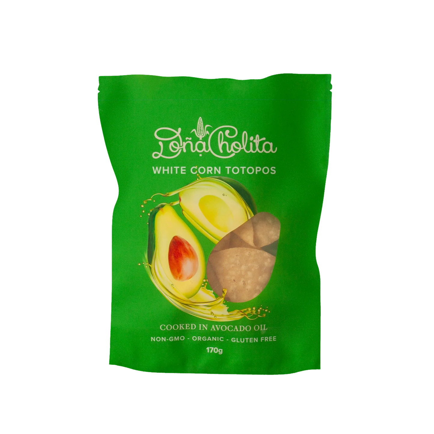 Totopos White Avocado Oil 170g Dona Cholita