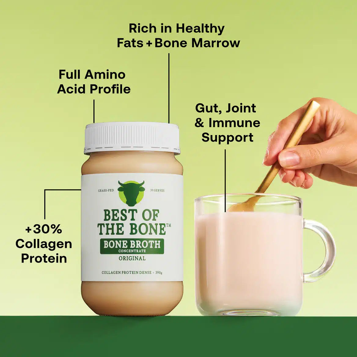 Beef Bone Broth Original 390g Best Of The Bone