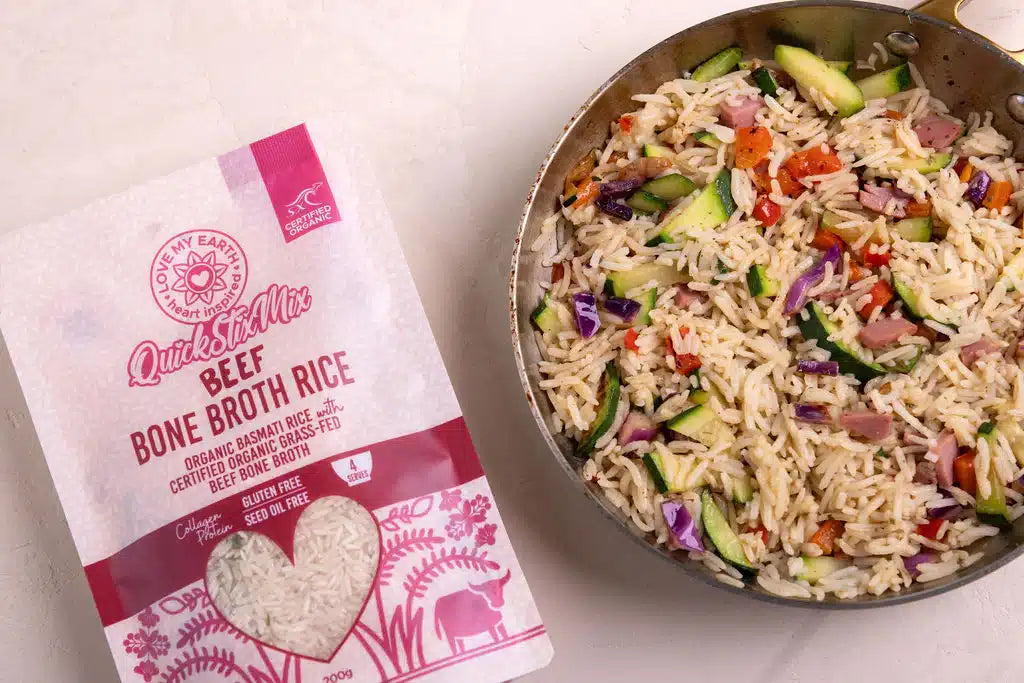 Beef Bone Broth Rice 200g Love My Earth