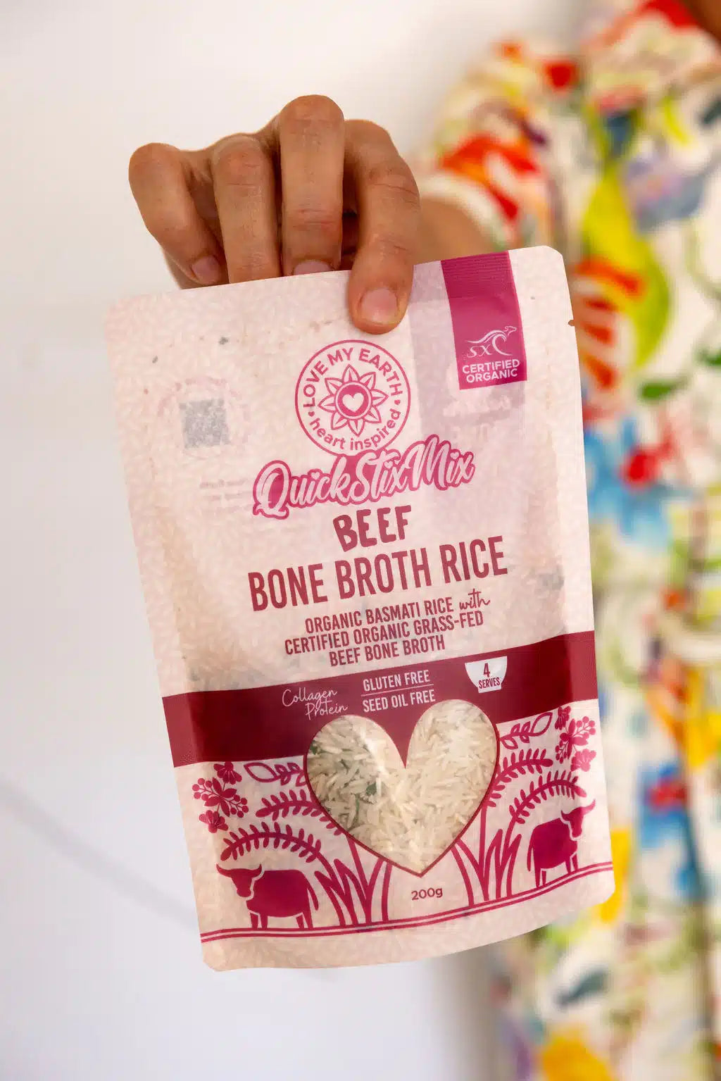 Beef Bone Broth Rice 200g Love My Earth