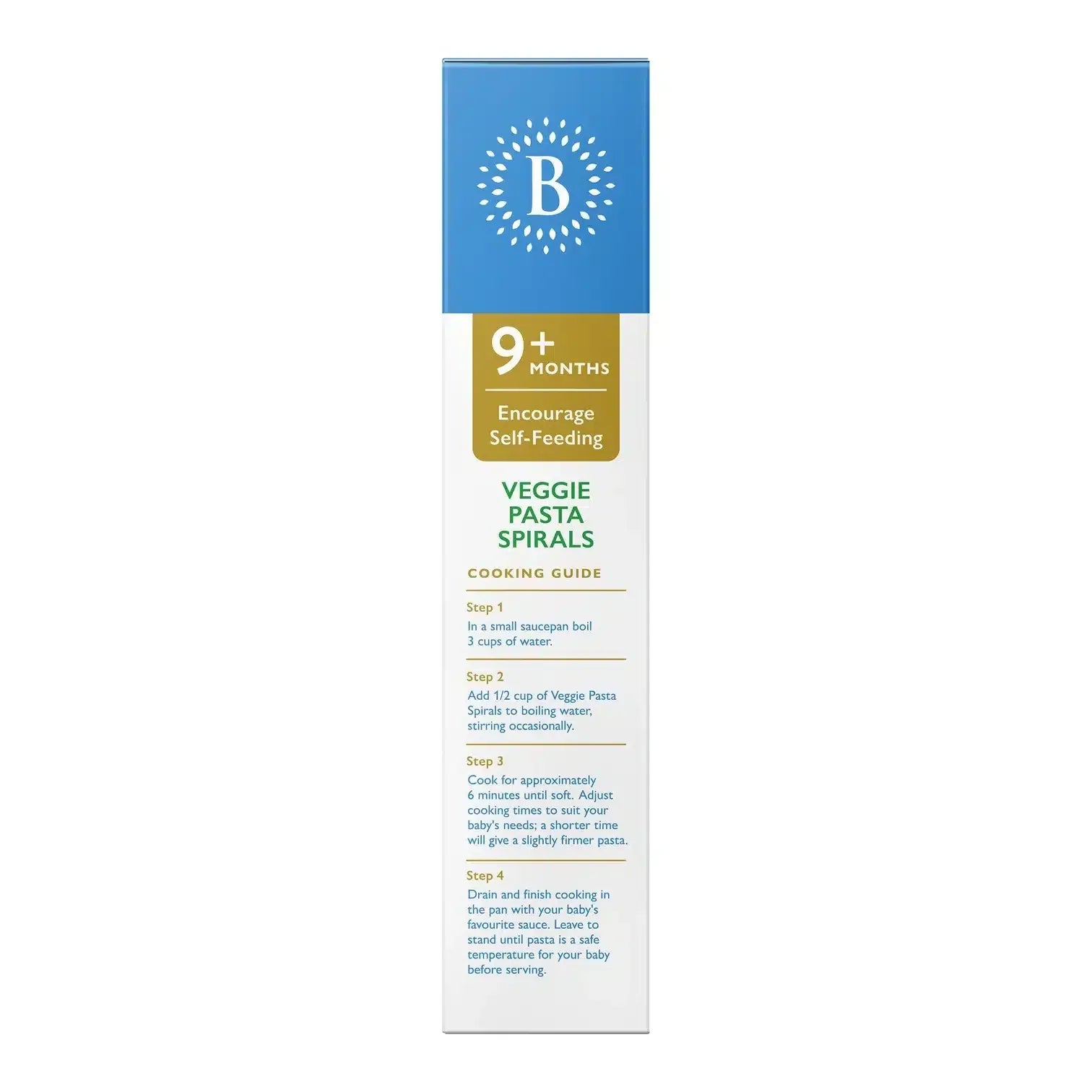 Organic Semolina Vegetable Spirals 150g Bellamys