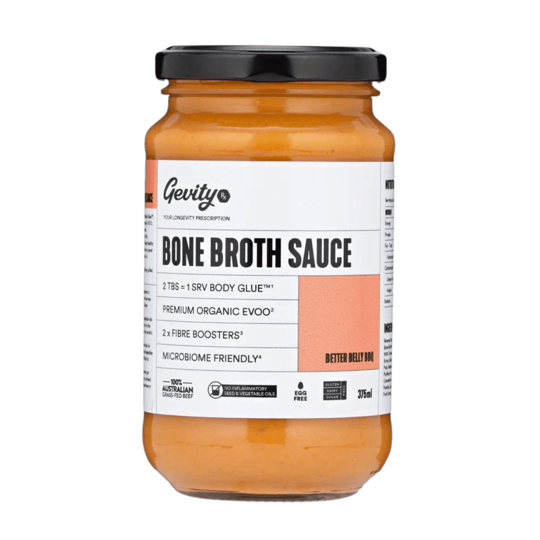 Bone Broth Sauce Better Belly BBQ 375ml Gevity Rx
