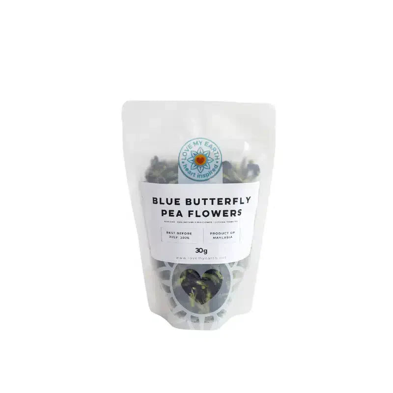 Organic Butterfly Pea Flower 30g Love My Earth