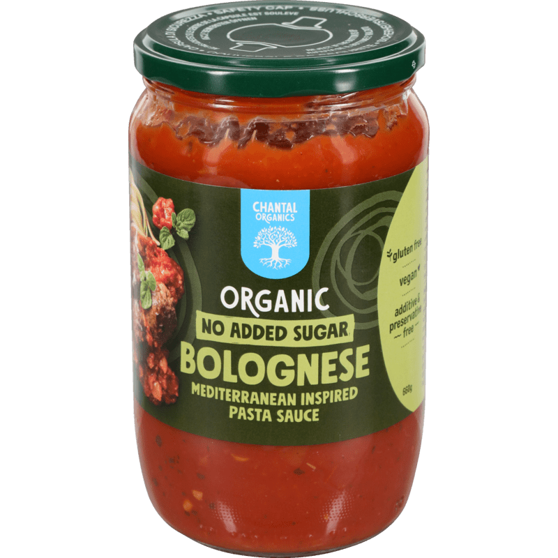Bolognese Sauce No Sugar 660g Chantal Organics