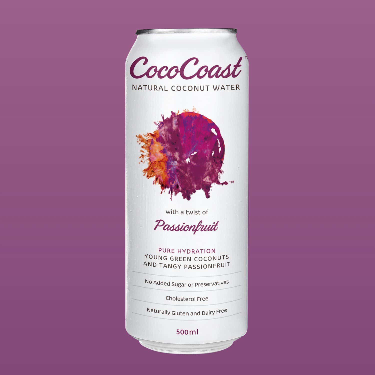Passionfruit COCONUT WATER 500ML Coco Coast