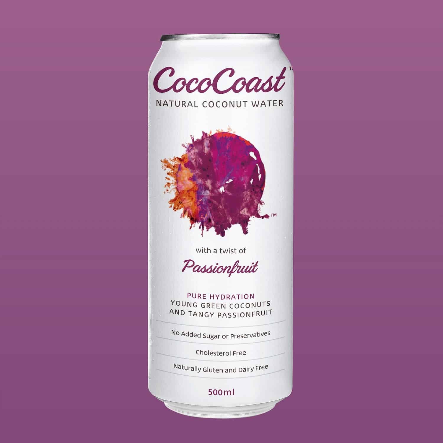 CocoCoast Coconut Water 6 Pack Passionfruit