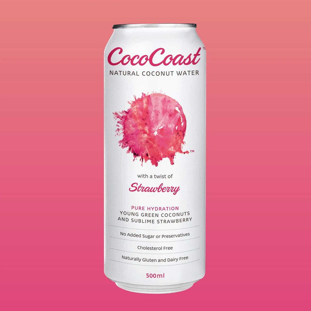 Strawberry COCONUT WATER 500ML Coco Coast