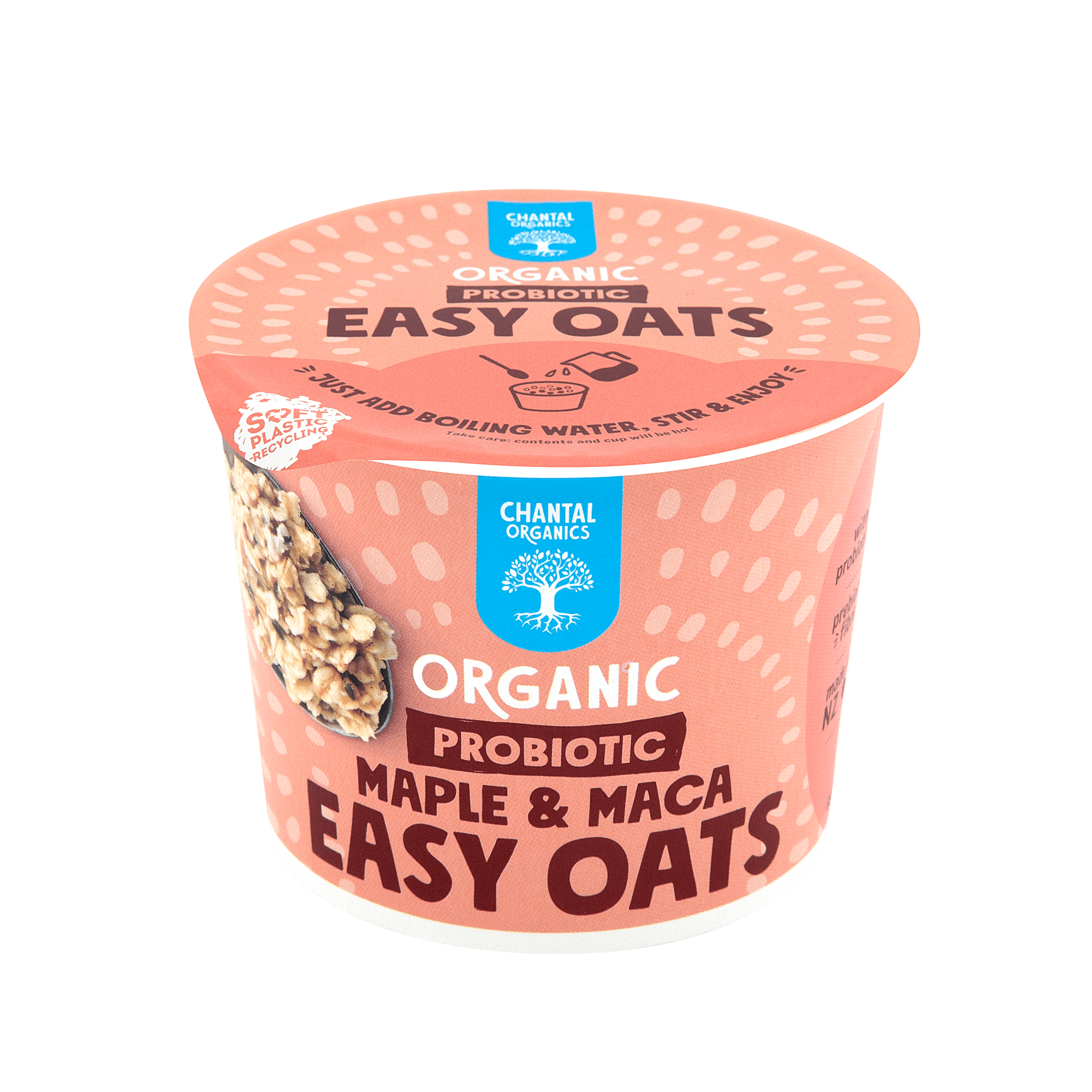 Maple and Maca Easy Oats 65g Chantal