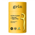 Charcoal Infused Ultra Clean Floss Picks x40 Grin