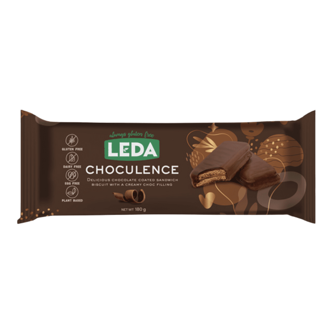 Choculence Chocolate Gluten Free Biscuits 180g Leda