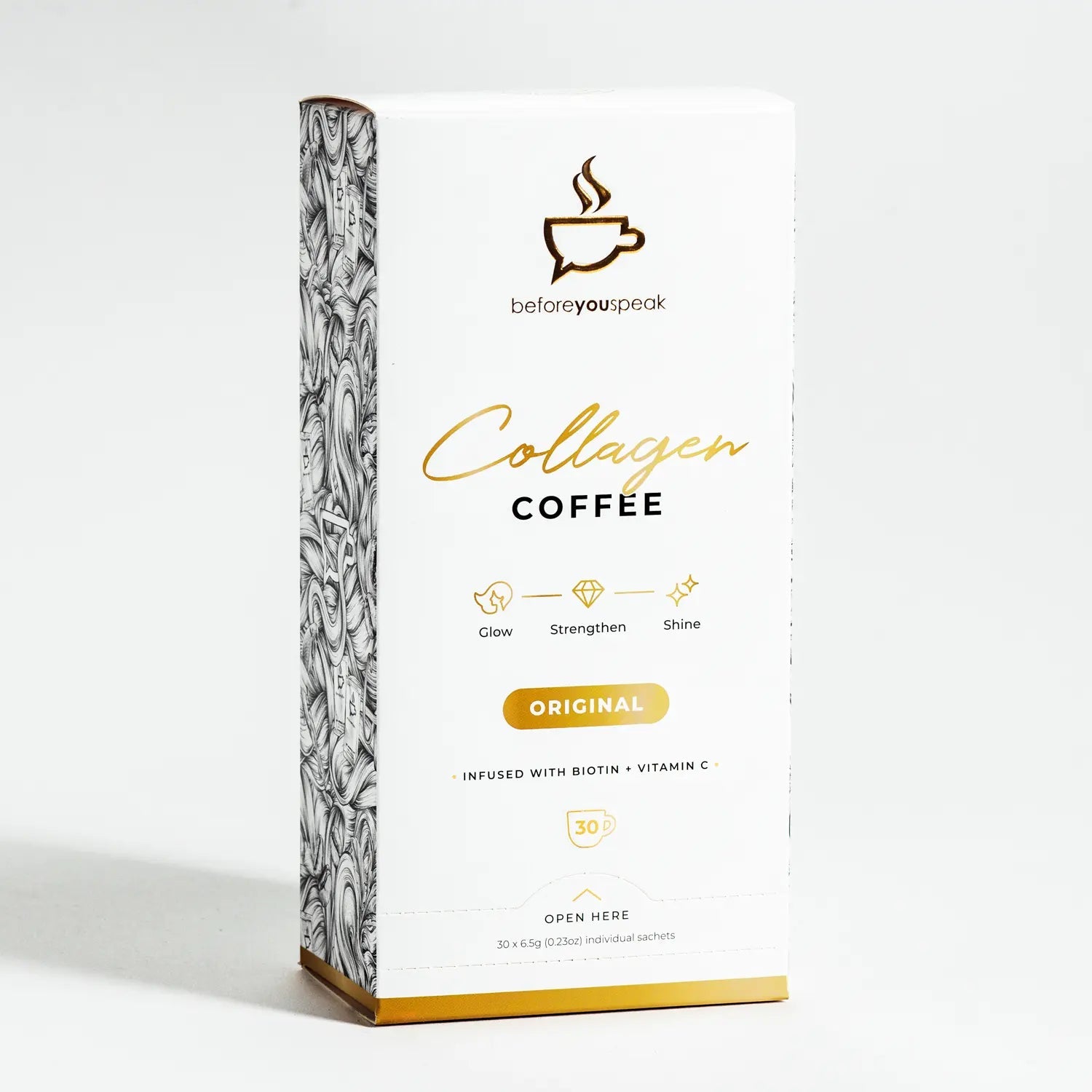 Collagen Coffee Original 30 Pack 6.5g Before You Speak