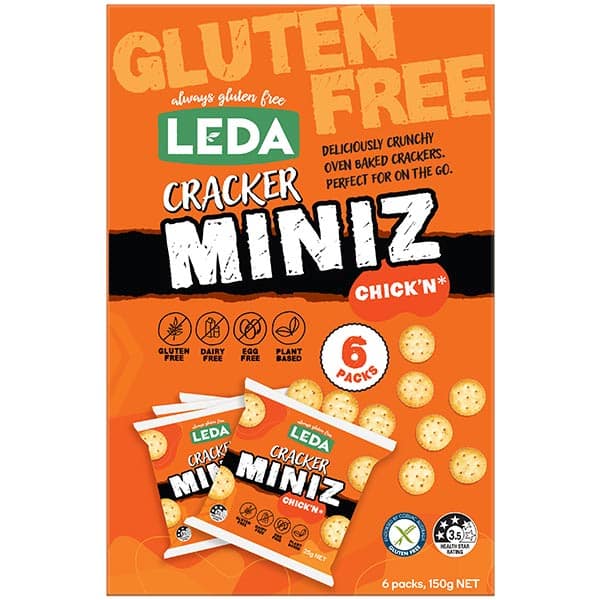 Cracker Miniz Chick'n 6pk 150g Leda