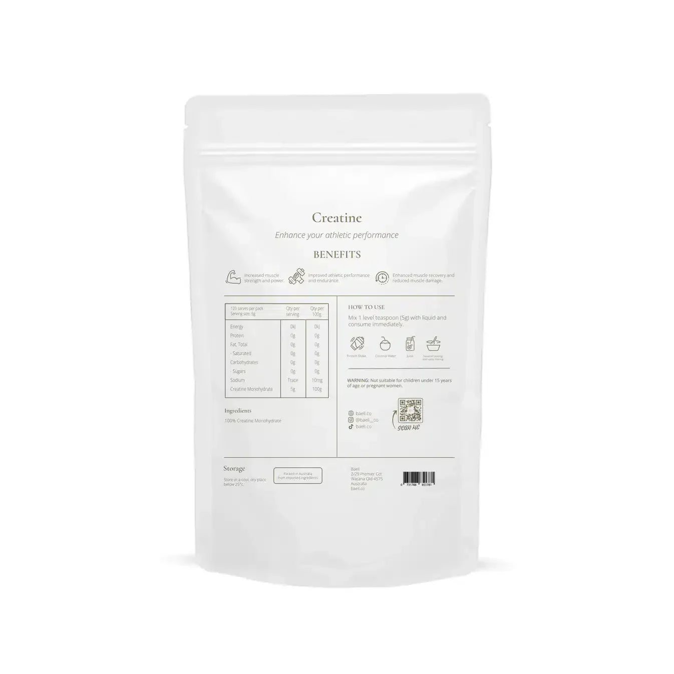 Creatine 600g Baeli