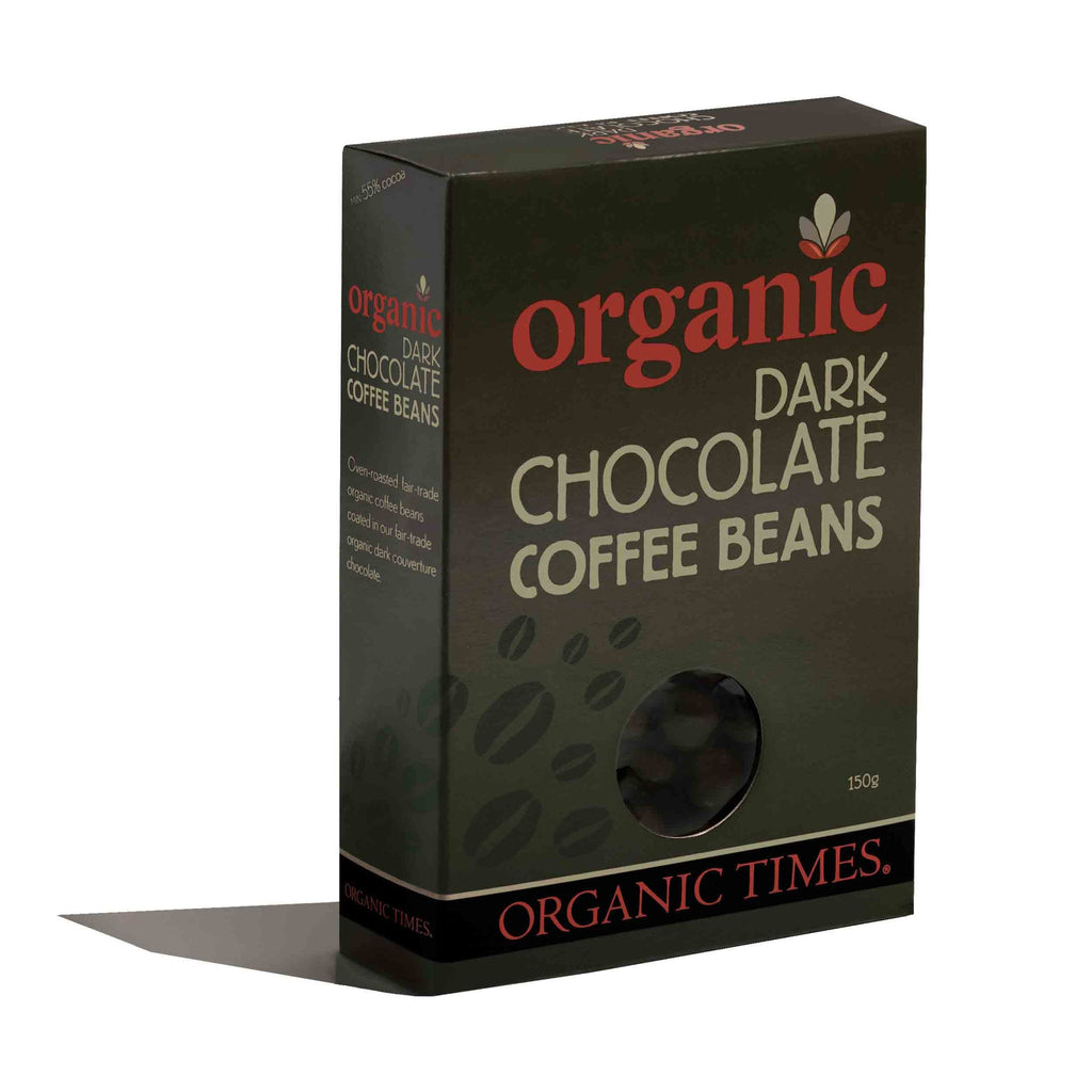 Dark Chocolate Coffee Beans 150g Organic Times