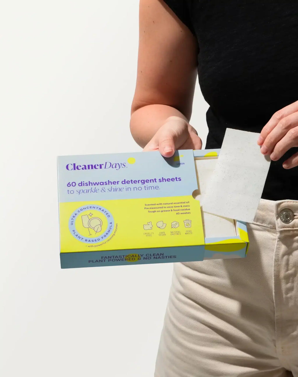 Dishwasher Detergent Sheets Lemon x60 Cleaner Days
