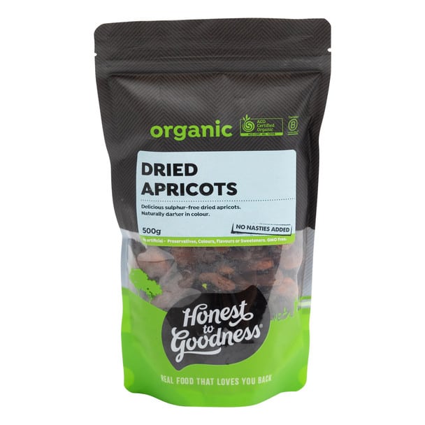 Organic Dried Apricots 500g Honest To Goodness