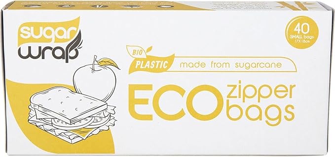 Eco Zipper Bags Small x40 Sugarwrap