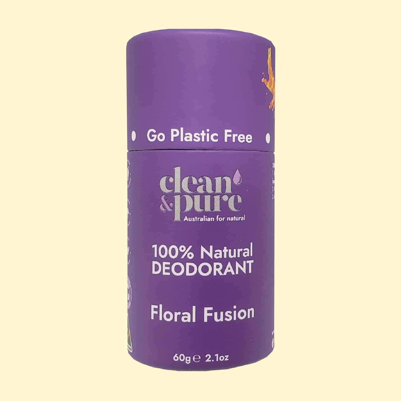 Floral Fusion Natural Deodorant 60g Clean & Pure