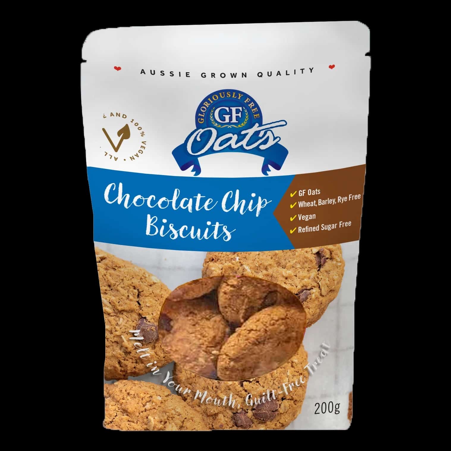 GF Choc Chip Biscuits 200g Gloriously Free